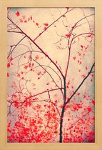 JUNIQE - Poster in houten lijst Red October -20x30 /Blauw & Bruin