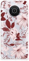 Silicone Back Case Nokia X10 | X20 GSM Hoesje Watercolor Flowers