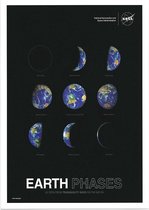 Earth Phases from Tranquility Base on the Moon (A), NASA Science - Foto op Posterpapier - 50 x 70 cm (B2)