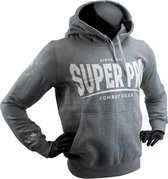 Super Pro Hoody S.P. Logo Grijs/Wit Extra Large