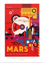 Historic Sites of Mars (Visions of the Future), NASA/JPL - Foto op Forex - 30 x 40 cm