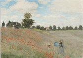 Klaprozen, Claude Monet - Foto op Forex - 40 x 30 cm