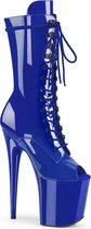 Pleaser Plateau Laarzen -37 Shoes- FLAMINGO-1051 Paaldans schoenen Blauw