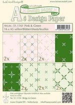 Design papier assortiment  pink/green 16xA5