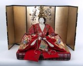 Fine Asianliving Antieke Japanse Keizer en Keizerin Hina Ningyo Meiji Stijl Set/2