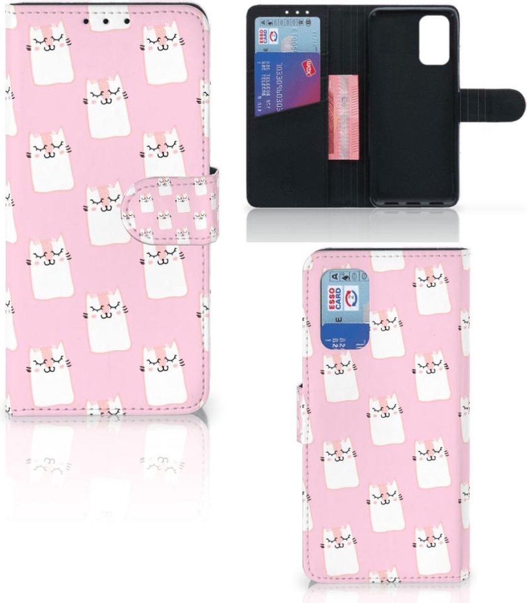 Book Case voor Samsung Galaxy A32 4G Telefoonhoesje met Pasjes Sleeping Cats