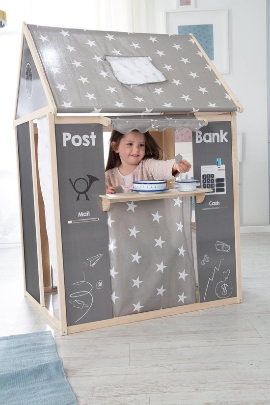 Roba Speelhuis Stars Junior 94,5 X 82,5 X 128 Cm Hout Grijs