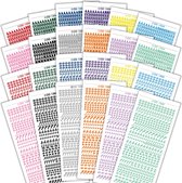 Stickerset - Gekleurd Alfabet - 24 stickervellen