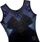 Sparkle&Dream Turnpakje Lieke Turquoise/Blauw - ASM | maat 164 voor turnen en gymnastiek