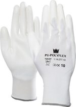 OXXA® Builder 14-077 handschoen PU/polyester - 1 paar - wit - maat M