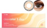 +4.50 - Clearcolor™ 1-day Hazel - 10 pack - Daglenzen - Kleurlenzen - Hazel