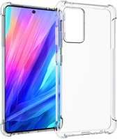 Shop4 - Samsung Galaxy A52 Hoesje - Zachte Back Case Drop Proof Transparant