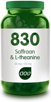 AOV 830 Saffraan & L-theanine - 30 vegacaps - Kruiden - Voedingssupplementen