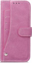 Apple iPhone Xs Max Hoesje - Mobigear - Slide Wallet Serie - Kunstlederen Bookcase - Magenta - Hoesje Geschikt Voor Apple iPhone Xs Max