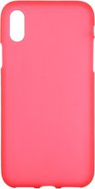 Apple iPhone XS Max Hoesje - Mobigear - Color Serie - TPU Backcover - Rood - Hoesje Geschikt Voor Apple iPhone XS Max