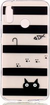 Mobigear Design TPU Backcover voor de Huawei P20 Lite (2018) - Kat