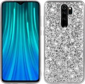 Xiaomi Redmi Note 8 Pro Hoesje - Mobigear - Glitter Serie - Hard Kunststof Backcover - Zilver - Hoesje Geschikt Voor Xiaomi Redmi Note 8 Pro