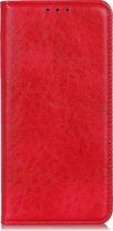 OnePlus 7T Pro Hoesje - Mobigear - Cowboy Serie - Kunstlederen Bookcase - Rood - Hoesje Geschikt Voor OnePlus 7T Pro