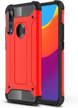 Huawei P Smart Z Hoesje - Mobigear - Outdoor Serie - Hard Kunststof Backcover - Rood - Hoesje Geschikt Voor Huawei P Smart Z