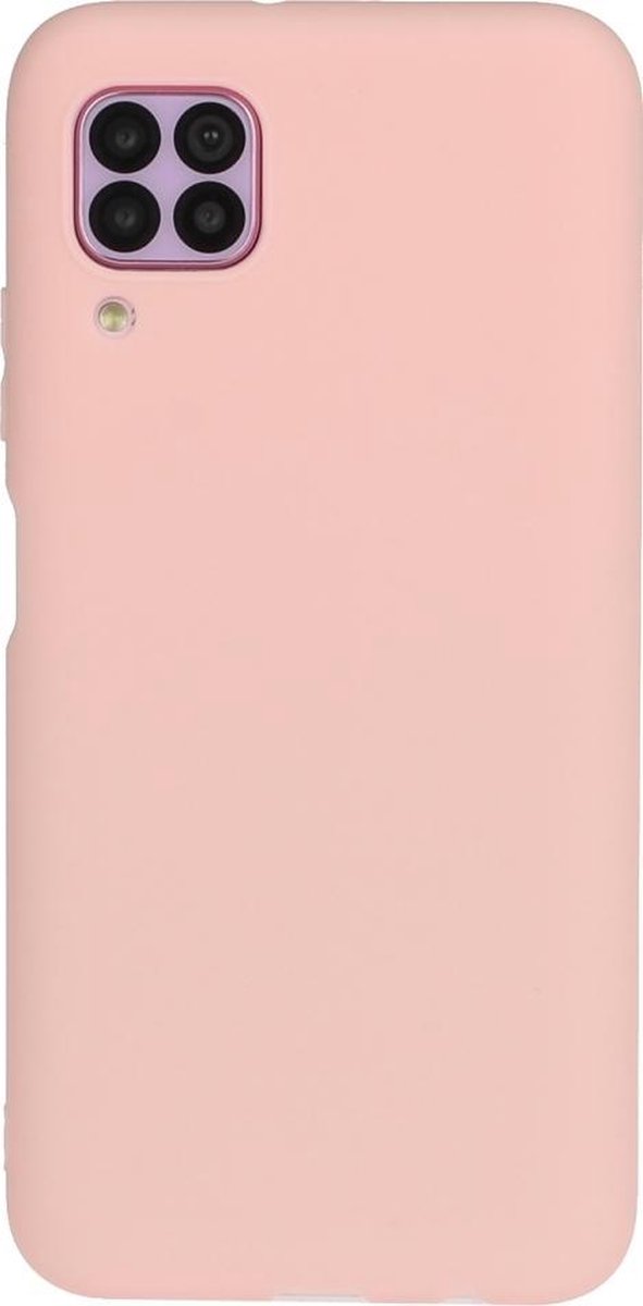 Mobigear Hoesje geschikt voor Huawei P40 Lite Telefoonhoesje Flexibel TPU | Mobigear Colors Backcover | P40 Lite Case | Back Cover - Roze