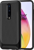 Mobigear Racing TPU Backcover Hoesje - Geschikt voor OnePlus 8 - Zwart