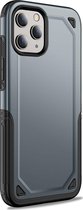 Mobigear Slim Armor Telefoonhoesje geschikt voor Apple iPhone 12 Mini Hoesje Hardcase Backcover Shockproof - Blauw