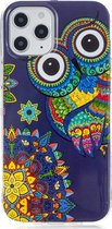 Apple iPhone 12 Pro Max Hoesje - Mobigear - Design Serie - TPU Backcover - Owl - Hoesje Geschikt Voor Apple iPhone 12 Pro Max