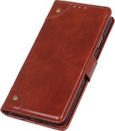 OnePlus 7 Pro Hoesje - Mobigear - Ranch Serie - Kunstlederen Bookcase - Bruin - Hoesje Geschikt Voor OnePlus 7 Pro