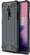 OnePlus 7T Pro Hoesje - Mobigear - Outdoor Serie - Hard Kunststof Backcover - Marineblauw - Hoesje Geschikt Voor OnePlus 7T Pro