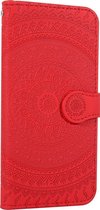 Mobigear Mandala  Bookcase voor de Huawei Y7 (2019) - Rood