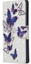 Samsung Galaxy Note 10 Plus Hoesje - Mobigear - Design Serie - Kunstlederen Bookcase - Butterfly - Hoesje Geschikt Voor Samsung Galaxy Note 10 Plus