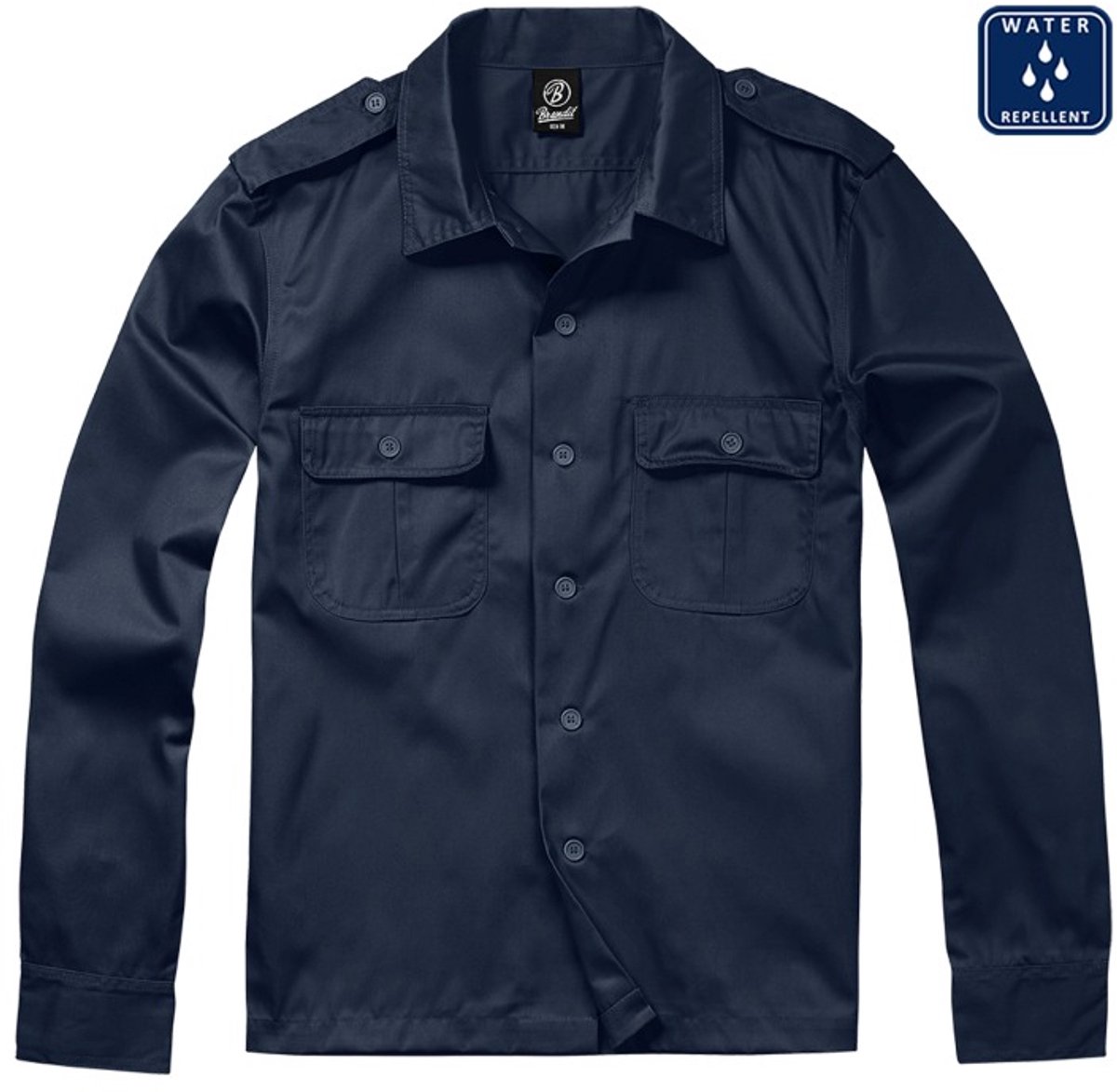 Brandit - US Overhemd - S - Blauw