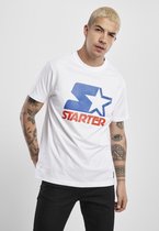Starter Heren Tshirt -S- Starter Two Color Logo Wit