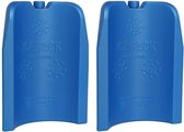 2x stuks koelelementen 300 ml 12 x 17 cm blauw - Koelblokken/koelelementen voor koeltas/koelbox