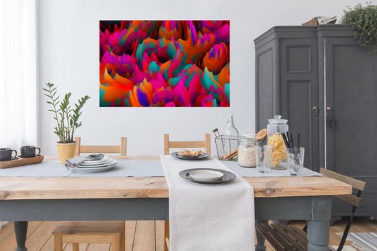 Affiche - Montagnes colorées - 120x90 cm