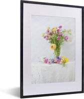 Affiche avec cadre Nature morte - Couleurs - Fleurs - 30x40 cm