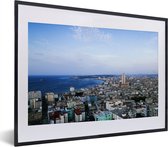 Fotolijst incl. Poster - Luchtfoto van de hoofdstad Havana in Cuba - 40x30 cm - Posterlijst