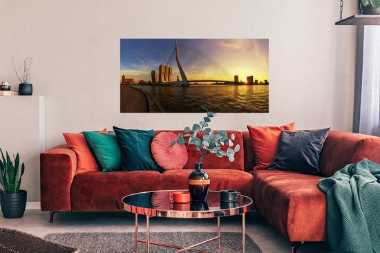 Affiche Rotterdam - Coucher de soleil - Erasmus - 120x60 cm