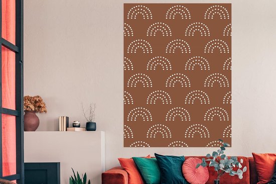 Patron pour enfants avec des arcs-en-ciel de points 120x180 cm XXL / Groot format!