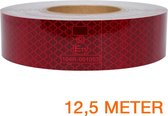 Reflecterende tape ECE R104 ROOD 12,5 meter