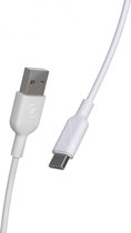 Muvit, USB-C naar USB 2.0 3A snellaad- en synchronisatiekabel 3m, Wit