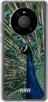 6F hoesje - geschikt voor Huawei P40 Pro -  Transparant TPU Case - Peacock #ffffff