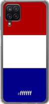 6F hoesje - geschikt voor Samsung Galaxy A12 - Transparant TPU Case - Nederlandse vlag #ffffff