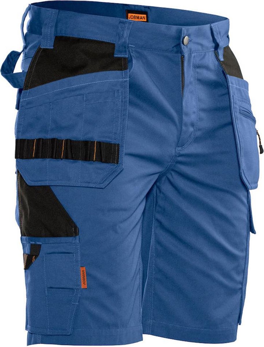 Jobman Practical 2722 Korte Werkbroek Holsterpockets - Mannen - Kobaltblauw/Zwart - 46
