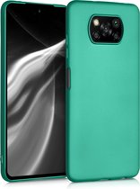 kwmobile telefoonhoesje voor Xiaomi Poco X3 NFC / Poco X3 Pro - Hoesje voor smartphone - Back cover in metallic turquoise