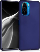 kwmobile telefoonhoesje voor Xiaomi Poco F3 - Hoesje voor smartphone - Back cover in metallic blauw