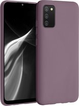 kwmobile telefoonhoesje voor Samsung Galaxy A02s - Hoesje voor smartphone - Back cover in druivenblauw