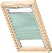 VELUX Origineel Plisségordijn (FHL), Zilveren Kozijn, P10, 410, 3, Mint Green