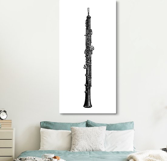 Une illustration antique de toile de hobo 80x160 cm - Tirage photo sur toile (Décoration murale salon / chambre)