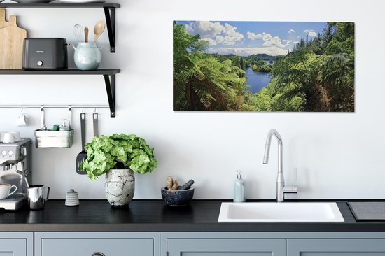 Panorama du parc national de Whanganui en Nouvelle-Zélande Toile 80x40 cm - Tirage photo sur toile (Décoration murale salon / chambre)